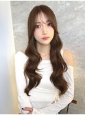 ミニウルフレイヤーカット顔周り前髪韓国ミディアムロング/池袋