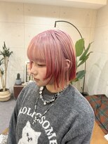 ヘアアンドメイク ルシア 奈良店(hair & make Lucia)&nbsp;デザインカラー　フェイスレイヤー