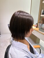 ラポール 蟹江(RAPPORT) 【髪質改善】ツヤ髪ミニボブで骨格補正&朝ラクヘア