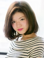 ヘア ジュレ ドゥ(hair jurer deux)&nbsp;【ヘアジュレドゥ 松田】 かきあげバングが大人可愛いボブ