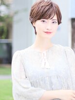 25歳からの【デザインカラー/無造作カール/丸みショート】