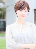 25歳からの【デザインカラー/無造作カール/丸みショート】