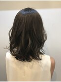黒髪  ミディアム レイヤー