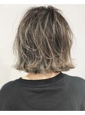 美髪グランジレイヤーウェットショート
