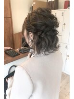 ヘアメイク シュシュ(Hair make chou chou) ボブハーフアップヘアアレンジ【chou-chou 北林夏実】