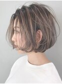 ハイライトグラデーション_グレージュカラー_ba203522