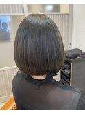 ボブ×赤み消しカラー[藤沢/髪質改善]