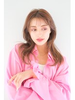 ヘアサロンガリカアオヤマ(hair salon Gallica aoyama)&nbsp;ゆるふわ愛されフェミニンセンターパート顔周りレイヤー<青山>