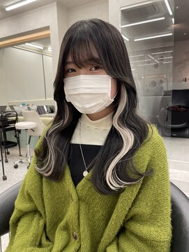 ロンド マーレ 天神大名店(Lond mare) イメチェン/チェリーブラウン/フェミニン/ダークアッシュ/束感