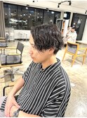 メンズ流行ヘア波巻きスパイラル波巻きパーマスパイラルパーマ