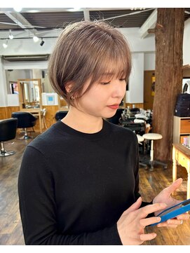 ヘアメイクエイト 丸山店(hair make No.8) ◆担当：岩切祐樹◆柔らかベージュショート