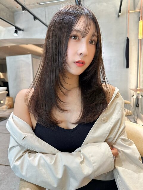 髪質改善/インナーカラー/前髪カット/韓国/ダブルカラー_4323