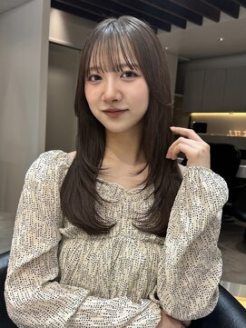 ロンド ロワール 門前仲町(Lond Loire) 韓国レイヤーカット/くびれ巻き/前髪顔周り/セミディ[門前仲町]