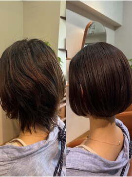 レッドハウス(RED HOUSE) 癖毛　ミニボブ