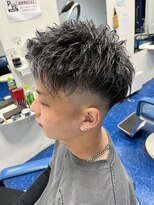 ブルーオンピンク(BLUEonPINK) 細メッシュジェットモヒカン