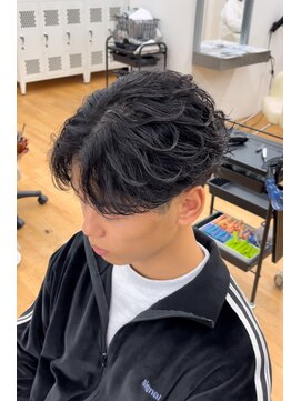 ビカム 名駅(become) フェザーパーマメンズマッシュ