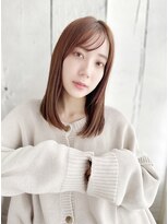 アーク(ARC+)&nbsp;ブリ―チなしハイトーンカラー/オリーブベージュボブ