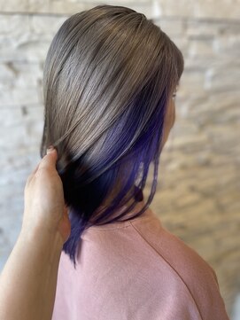 トータルビューティサロン シェリ(total beauty salon cheri) デザインカラー×インナーパープル