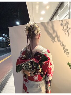 マロウ ヘア(Mallow hair) 【晴れやかな日に】華やかに可愛くアップスタイル