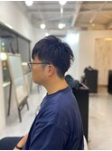 20代30代40代◎韓国マッシュツーブロックスパイキーショート