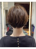 ミニウルフレイヤーカット顔周り前髪韓国ショートボブ/原宿