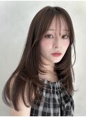 たっぷりレイヤーカット/ワンカールレイヤー/前髪カット