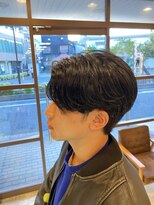 イエローコーン 金沢文庫店(YELLOW CORN) センターパート/センター分け/マッシュ/ニュアンスパーマ