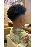 【松尾が作る】【フェード】【メンズ】極道パーマ