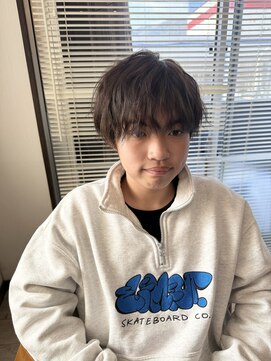 ラニ ヘアーアイラッシュ(lani hair eyelash) アッシュベージュ×メンズモテミディアム