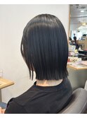 20代30代40代 切りっぱなし＊パッツンボブ