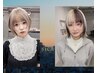《sica》カット＋2回ブリーチカラー￥23950（ダブルカラー）