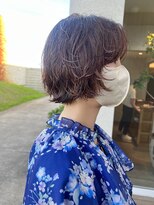 トップヘアーヒルズ 安城(TOP HAIR HILLS)&nbsp;ボブパーマ髪型20代30代40代前髪あり前髪無し面長丸顔