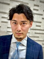 ブロートーキョーバーバーショップ 神田2nd(Bro Tokyo BARBERSHOP)&nbsp;ナチュラルセンターパート