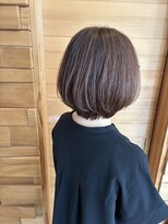 ティーケーパルジュ TK palju 国分店&nbsp;カカオブラウン×丸みショートボブ