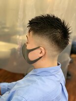 メンズ美容室 タカミ&nbsp;短髪フェードアップバング