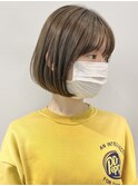 乾かすだけでまとまる小顔ボブ