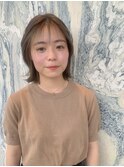 【表参道】ミディアムヘア　ホワイトアッシュ　髪質改善