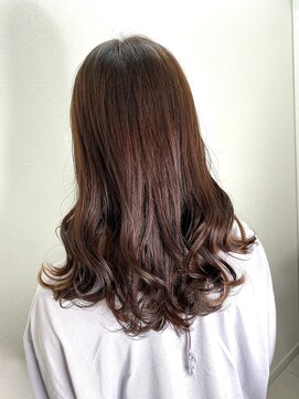 アールモンドヘア新世界 【北見】#ピンクブラウン#レイヤーカット#
