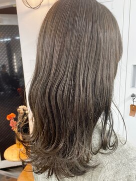 イコ 表参道原宿(ico) ブリーチなしダブルカラー　くすみベージュ