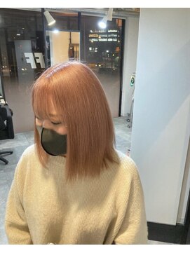 ラフ 難波店(LAFF) #黒髪#ボブルフ#ネビージュ#小顔#ワンレン