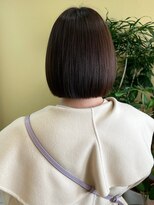 トローノ 栄(TRONO)&nbsp;丸みボブ　暖色チョコレートカラー