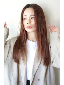 キートスバイガーランド (Kiitos by Garland) 大人可愛いレイヤーロングピンクベージュさら艶ロングヘア