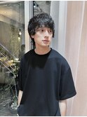 メンズパーマ/波巻き/ハイライト/マッシュパーマ/ウルフ