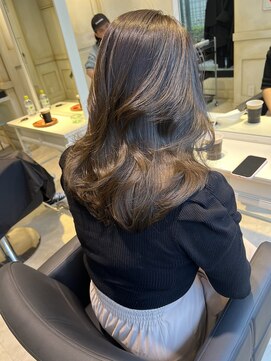 アソビセカンド 原宿(ASOBI 2nd) 前髪/マチルダボブ/ピンクベージュ/インナーグレージュ/ブルー