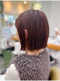 切りっぱなしボブ