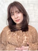顔周りレイヤー レイヤーカット 髪質改善イルミナカラー 表参道