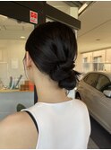 10代20代韓国スタイルヘアセット