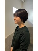 ショートボブ 丸みショート