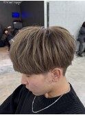 MEN'S HAIR　ハイトーンカラー　ミルクティーカラー　韓国ヘア