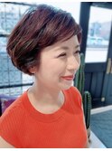 ふわふわパーマボブ大人女子エイジング美髪イメチェン